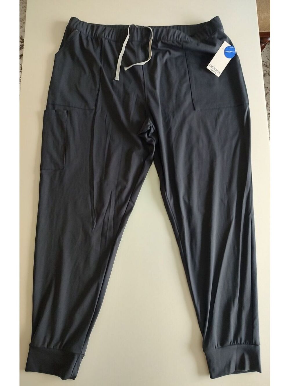 NWT Cherokee Achieve Men's Black Jogger Scrub Pants Size 2XL